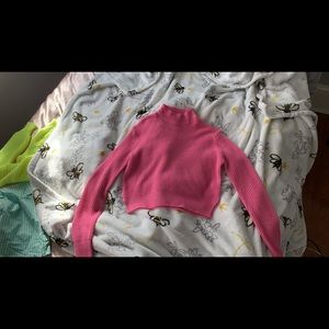 Charlotte Russe turtleneck crop sweater